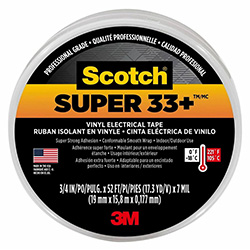 3/4" x 66' BLACK ELECTRICAL TAPE